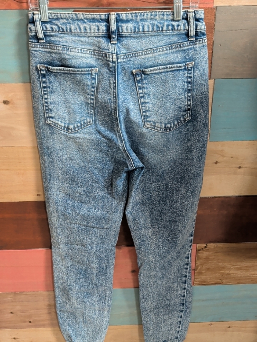 Tinseltown Light Blue Acid Wash Ripped Skinny Jeans - Picture 3 of 3